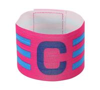 PATIKIL 12.2x2.5 Brazalete de Capitán de Fútbol, Nylon Elástico Unisex Ajustable para Protección del Brazo en Entrenamientos de Equipos, Rojo Rosa