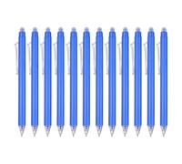 PATIKIL 12 bolígrafos de gel borrables, punta fina de 0.5 mm, retráctiles, borrables por calor, que hacen desaparecer los errores para dibujar, planificar, escribir, oficina, hogar, tinta azul