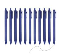 PATIKIL 12 Pack Bolígrafos De Gel Retráctiles, Punta Fina De 0.5mm Tinta Negra Color Retro Escritura Suave Bolígrafos Bonitos Para Suministros De Oficina Hogar Diario Cuaderno, Azul Oscuro