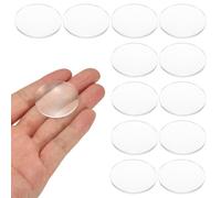 PATIKIL 12 Pack Lente Biconvexa, 33.5mm Diá. 75mm Longitud Focal Lentes Ópticas Lupa Pisapapeles Acrílico Doble Convexo Para DIY Oficina Casa Experimento Ciencia Telescopio