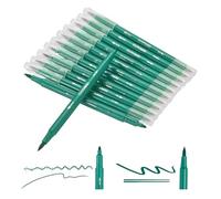 PATIKIL 12 Pack Rotuladores De Doble Punta, Juego De Marcadores Verdes Para Colorear Para Adultos, Suministros Para Libros De Colorear, Tomar Notas, Escribir, Caligrafía, Dibujar Y