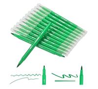 PATIKIL 12 Pack Rotuladores De Doble Punta Marcadores De Pincel Color Verde Fruta Juego De Suministros Para Colorear Libros Para Adultos Tomar Notas Escribir Caligrafía Dibujar
