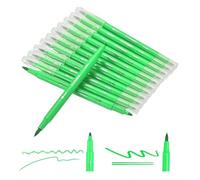 PATIKIL 12 Pack Rotuladores De Doble Punta, Plumas De Colores Verde Brillante Juego De Marcadores Para Colorear Para Adultos Libros Para Colorear Tomar Notas Escribir Caligrafía Dibuj