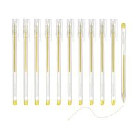 PATIKIL 12 Pcs Bolígrafos De Gel De Colores, 0.5mm Punta Fina Bolígrafos De Gel Pastel Tinta De Alto Brillo Para Proyectos DIY Pintura Diario Cuaderno, 16cm Longitud Tinta Dorada