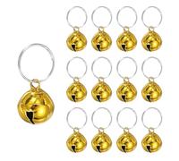 PATIKIL 12 PCS Campana Para Perro, Mini Campana Para Gato Campanas Pequeñas Para Mascotas Llavero Lindas Campanas De Metal A Granel Sonido Fuerte Para Encanto De Collar, Dorado