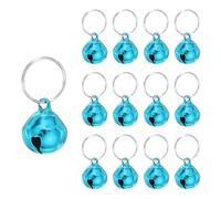 PATIKIL 12 Pcs Campana Para Perro Mini Campana Para Gato Pequeñas Campanas Para Mascotas Llavero Lindas Campanas De Metal A Granel Sonido Manualidades Decoraciones Navideñas Azul