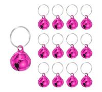 PATIKIL 12 PCS Campana Para Perro Mini Campana Para Gato Pequeñas Campanas Para Mascotas Llavero Lindas Campanas De Metal A Granel Sonido Fuerte Rosa Fuerte