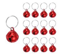 PATIKIL 12 PCS Campana Para Perro Mini Campana Para Gato Pequeñas Campanas Para Mascotas Llavero Lindas Campanas De Metal A Granel Sonido DIY Decoraciones Navideñas Para Árbol Rojo