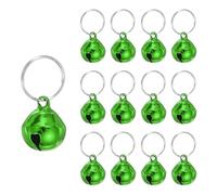 PATIKIL 12 Pcs Campanas Para Perro Mini Campanas Para Gato Pequeñas Campanas Para Collar De Mascota Llavero Lindas Campanas De Metal A Granel Sonido Fuerte Verde