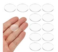 PATIKIL 12 Piezas Lente Biconvexa, 20.6mm Diá. 106mm Distancia Focal Lentes Ópticos Lupa Pisapapeles Acrílico Doble Convexo Para DIY Oficina Hogar Experimento Científico Telescopio