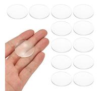 PATIKIL 12 Piezas Lente Biconvexa 31mm Diá 65mm Distancia Focal Lentes Ópticos Lupa Pisapapeles Acrílico Doble Convexo Para DIY Oficina Hogar Experimentos Ciencia Telescopio