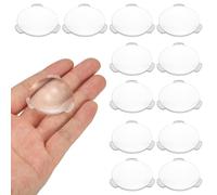 PATIKIL 12 Piezas Lente Biconvexa, 34mm Diámetro 42mm Distancia Focal Lentes Ópticas Asféricas Lupa Pesapapeles Acrílico Doble Convexo Para DIY Oficina Casa Experimentos Ciencia Telescopio