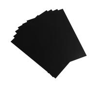 PATIKIL 12 Tapas de Encuadernación de Pvc Transparente de 12 Mil, 10 Unidades, Protector de Vista Frontal sin Perforar, Tamaño Carta A4 para Presentaciones, Negro Brillante