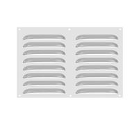 PATIKIL 12 x 8" Cubierta de Ventilación de Rejilla de Acero Inoxidable Rejilla de Aire de Pantalla para Cocina de Casa Chimenea Baño Pared Techo Tono Plateado