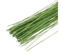 PATIKIL 120 Pcs Alambre Floral Calibre 30,Alambre Para Tallos Florales De 14 Pulgadas, Alambres Envueltos En Papel Para Flores Para Manualidades De Flores, Suministros De Ramas,Verde Claro