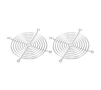 PATIKIL 120mm Ventilador Dedo Rejilla 2 Uds 304 Inoxidable Acero Parrilla Protector Guardia Ventilador Protectora Cubierta para 120x120mm Ventiladores para Computadora DIY Plata