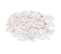 PATIKIL 120Pcs Alfileres De Seguridad, 22mm Alfileres De Seguridad Autoadhesivos Alfileres De Distintivo Alfileres Pequeños con Tiras Adhesivas Plano para Ropa Manualidades DIY, Blanco