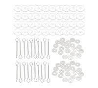 PATIKIL 12mm Articulaciones de Muñecas, 20 Set de Articulaciones Desmontables con Pasador de Unión y Bandeja de Acrílico para la Fabricación de Extremidades de Osos