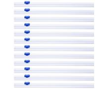 PATIKIL 12pcs Cortador Plástico, 19in Cortador Deslizante Plástico Ranura para Tarjeta Instalación Reemplazo para Dispensador Papel Aluminio Papel Encerado Pergamino, Azul