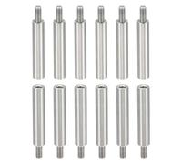 PATIKIL 12pcs M3 Separadores Roscados, M3*25+6mm Tornillo de Extensión de Acero Inoxidable Tuerca Pilar Macho Hembra Tornillo, Adaptadores de Rosca Macho Hembra Métrica, 3x5mm(ID*OD)