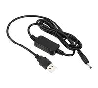 PATIKIL 12W 2A USB Elevador Voltaje Convertidor, DC 5V a DC 12V Potencia Suministro Adaptador Enchufe 3.5x1.35mm Cable para Enrutador LED Lámpara Altavoces