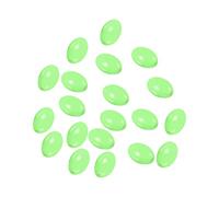 PATIKIL 12x8mm Luminosas Pesca Cuentas, 200uds Plástico Brillante Pesca Cebo Huevos Aparejo Cuenta Aparejo Herramienta Ovalada, Verde
