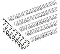 PATIKIL 13mm Bobinas de Encuadernación en Espiral 32 Agujeros Doble Bucle de Plástico para 100 Hojas Canutillos Anillo de Hoja Suelta 3:1 Paso para Encuadernar Archivo, Negro, 20pcs