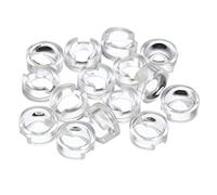 PATIKIL 13mm LED Convexa Lente, 15 Paquete 100 Grados Haz Ángulo Acrílico LED Óptica Convexo Condensador Lente para 1W 3W LED Lámpara Cuentas Infrarrojas Cámaras, Transparente