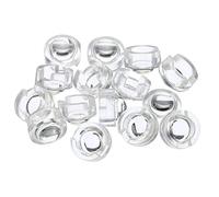 PATIKIL 13mm LED Convexa Lente, 15 Paquete 15 Grados Haz Ángulo Acrílico LED Óptica Convexo Condensador Lente para 1W 3W LED Lámpara Cuentas Infrarrojas Cámaras, Transparente
