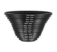 PATIKIL 13pcs Anillo Adaptador de Filtro de Lente de Cámara de Aluminio, Conjunto de Anillo Adaptador de Filtro para Capucha de Lente de Cámara, 72-77MM, 77-82MM