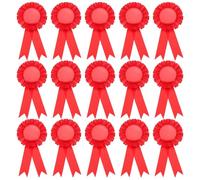 PATIKIL 15 Piezas de Cinta de Premio en Blanco, 6" x 3" Cintas de Participación Honorables para Eventos Deportivos de Competición Premio de Aula 1er 2do 3er Lugar Medallas, Rojo