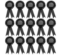 PATIKIL 15 Piezas de Cinta de Premio en Blanco, 6" x 3" Insignias de Participación Honorables para Eventos Deportivos de Competición Premio de Aula 1er 2do 3er Lugar Medallas, Negro