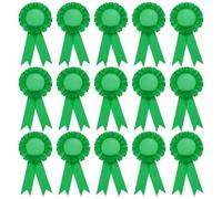 PATIKIL 15 Piezas de Cinta de Premio en Blanco, 6" x 3" Insignias de Participación Honorífica para Eventos Deportivos de Competición en el Aula Premios de 1º 2º 3º Lugar, Verde