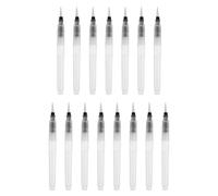 PATIKIL 15 pinceles de agua recargables, bolígrafos de acuarela de 16 mm / 0.63in, puntas puntiagudas de nailon para pintar caligrafía, acrílico y gouache, suministros de arte, artistas principiantes