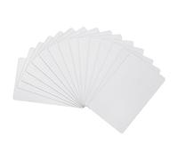PATIKIL 15 Uds Metal Visita Tarjetas Anodizadas 0,8mm Grueso Anodizado Aluminio Blancos Nombre Tarjeta 3.4x2.1" Imprimible Nombre Tarjeta para Personalizado DIY, Plata