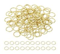 PATIKIL 15mm Anillos de Salto Abiertos, 100 Piezas Anillos Redondos de Cobre Sólido para Conectar Encantos para La Fabricación de Joyas, Collares de Guirnaldas de Cristal, Cobre