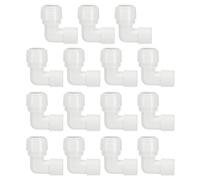 PATIKIL 15pcs Conector de Codo para Agua Purificador, Conexión Rápida Adaptador para Filtro, 3/8" Hembra NPT a 1/4" Tubo OD para Tubos Manguera Fontanería Sistema RO/DI Ósmosis Inversa