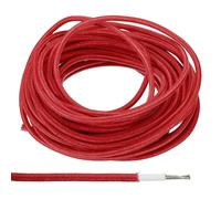 PATIKIL 16.4 Pies 14AWG Electrónico Cable, Aislado Alta Temperatura Resistente Eléctrico Flexible Silicona Cable para Lámpara Caldera Calefacción, Rojo