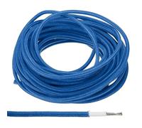 PATIKIL 16.4 Pies 15AWG Electrónico Cable, Aislado Alta Temperatura Resistente Eléctrico Flexible Silicona Cable para Lámpara Caldera Calefacción, Azul