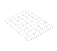 PATIKIL 16"x12" Alambre Rejilla Panel, 1 Paquete Pared Rejilla Decorativos Paneles Tablero Foto Cuadros Expositor Decoración Colgante Organizador para Hogar Oficina, Blanco