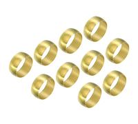 PATIKIL 16mm Tubo OD Latón Compresión Manguitos Férulas, 25 Paquete Latón Férula Montaje Latón Compresión Accesorios Surtido Kit para Aire Agua Gas Tubería