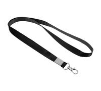 PATIKIL 17" Cintas para el Cuello Paquete de 20 Cintas Planas de 0.4" de Ancho con Gancho Giratorio para Tarjetas de Identificación Llaveros Negro