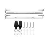 PATIKIL 190mm Techo Luz Placa Kit, 2 Juego Luz Accesorio Montaje Soporte Placa Acero Transversal Barra para Casa Oficina Colgante Pared Lámpara, con Tornillo Arandela Tuerca Kit