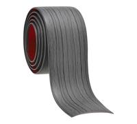 PATIKIL 1m x 5cm Tira de Umbral, PVC Autoadhesiva Tira de Transición de Suelo Divisor Plano de Suelo Vinilo Suave Laminado para Suelo Puerta Borde Espacio Laminado, Veta Gris Oscuro