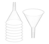 PATIKIL 2.4 Inch Embudo De Plástico Transparente, 16 Pcs Embudo De Transferencia Multiusos De Boca Ancha Con Pico Largo Para Llenar Botellas De Agua Líquidos Laboratorio Especias Polvo
