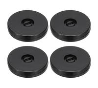 PATIKIL 2,5" Pesado Giratorio Soporte con Bolas Rodamientos de Acero 4uds 360° Rotación Tocadiscos Giratoria Tabla Base para Grande Pantalla TV Computadoras Monitores Negro