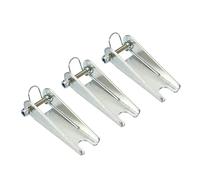 PATIKIL 2.5 pulgadas Gancho Seguridad Pestillo Kit, 3Pcs Metal Remolque Enganche Reemplazo para Horquilla Gancho Remolque, Plata