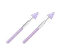 PATIKIL 2 PCS Puntero De Dedo, Puntero Retráctil para Pizarra Blanca Presentadores De Mano Extensible Telescópico para Profesores Aula Lectura Estudio Flecha, Morado