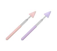 PATIKIL 2 PCS Varilla De Puntero para Dedo, Varilla De Puntero Retráctil para Pizarra Blanca Presentadores De Mano Extensible Telescópica De Aula Lectura Estudio Flecha, Rosa, Púrpura