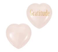 PATIKIL 2 piedras de cristal natural en forma de corazón, piedra de preocupación de amor de 1.2 pulgadas con palabras inspiradoras, cristales de ansiedad para mujeres, regalos de estrés, meditación